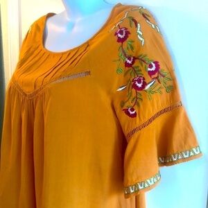 Beautiful Fall Embroidered Top